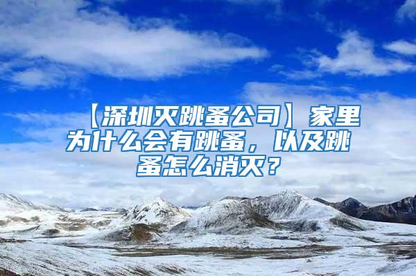 【深圳滅跳蚤公司】家里為什么會有跳蚤，以及跳蚤怎么消滅？