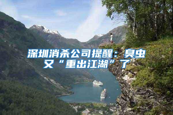 深圳消殺公司提醒:臭蟲又“重出江湖”了