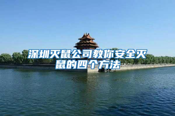 深圳滅鼠公司教你安全滅鼠的四個方法