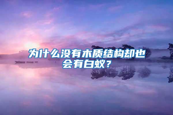 為什么沒有木質(zhì)結(jié)構(gòu)卻也會有白蟻？